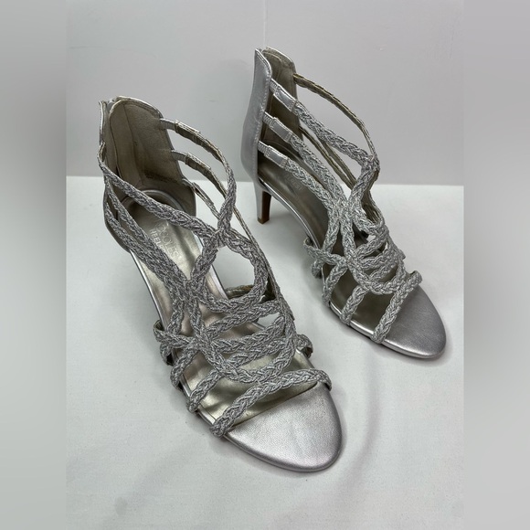 Aerosoles Exclamation Heelrest Pump Silver Size 10 - Picture 1 of 10